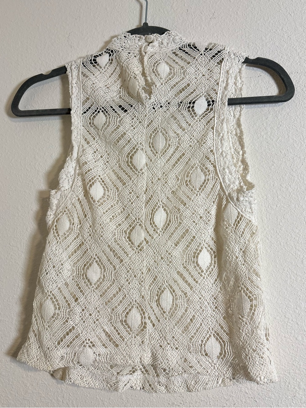 Zara White Knit Sleeveless Tank Top - Picture 5 of 5